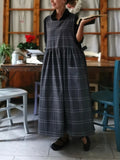 Grey Tartan Apron
