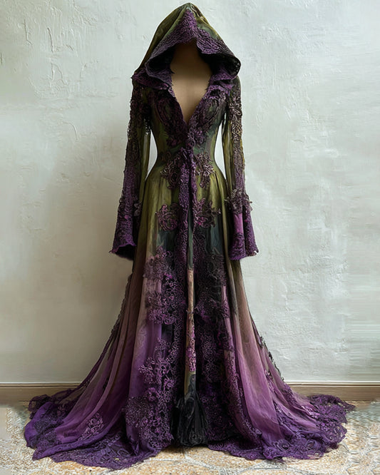 Giseabel Bohemian style  Gradient Lace Embroidered Evening Dress 0e2f