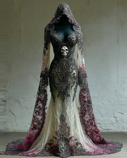 Giseabel Bohemian style Gradient  Lace Patchwork Evening Dress 3a59