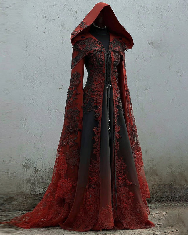 Giseabel Bohemian style  Contrasting Lace Embroidered Cape 2c80
