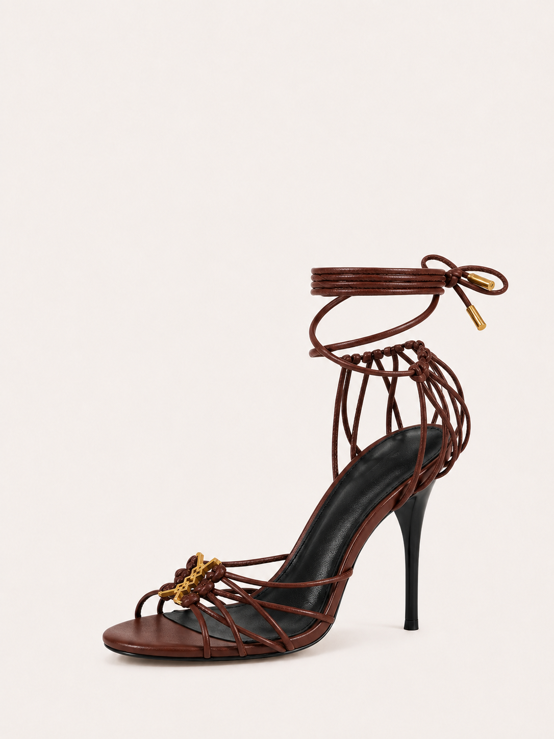 Strappy Lace Up High Heels Sandals