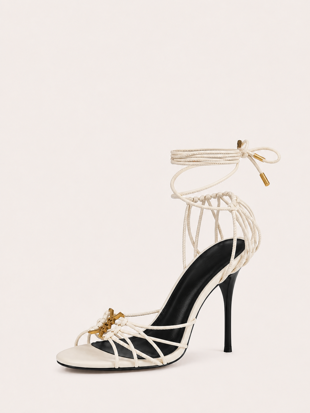 Strappy Lace Up High Heels Sandals