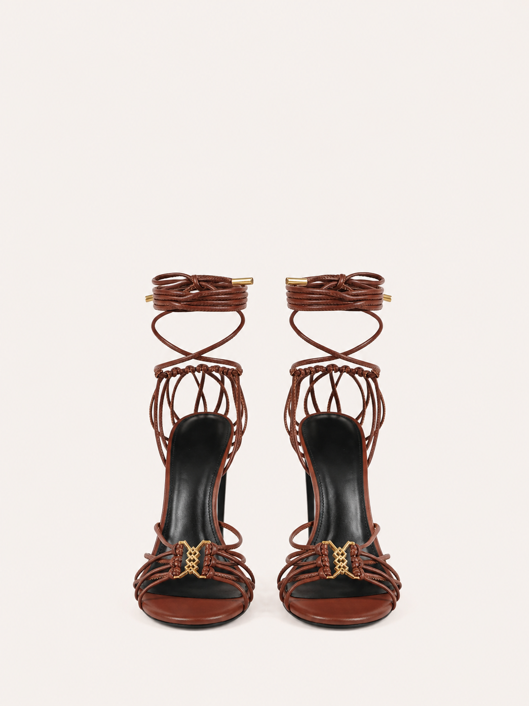 Strappy Lace Up High Heels Sandals