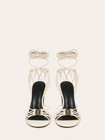 Strappy Lace Up High Heels Sandals