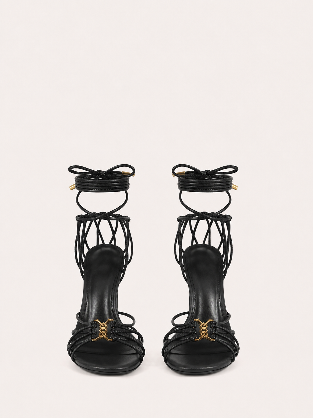 Strappy Lace Up High Heels Sandals
